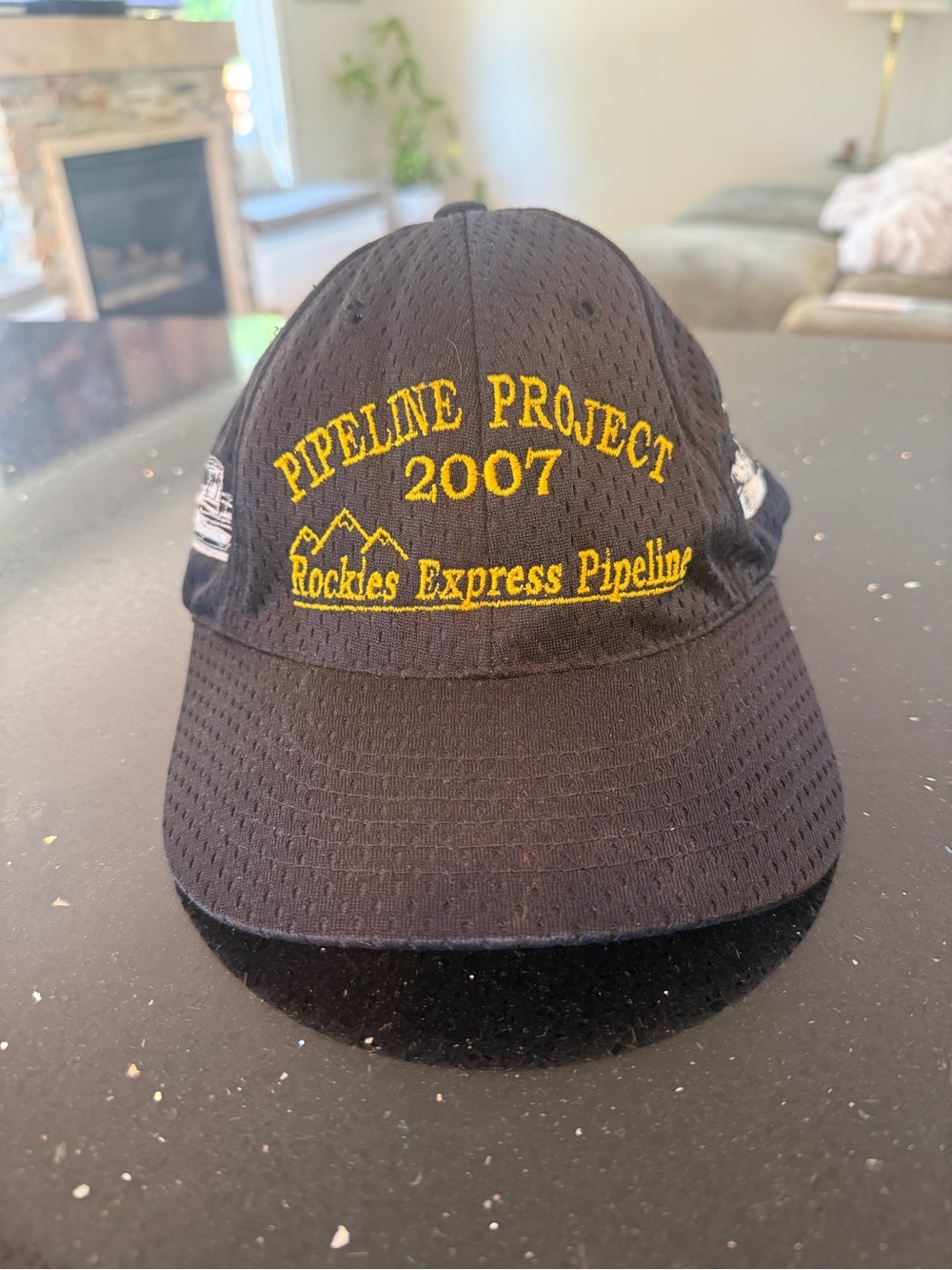 Pipeline Project Rockies Express Pipeline 2007 Black Embroidered Hat